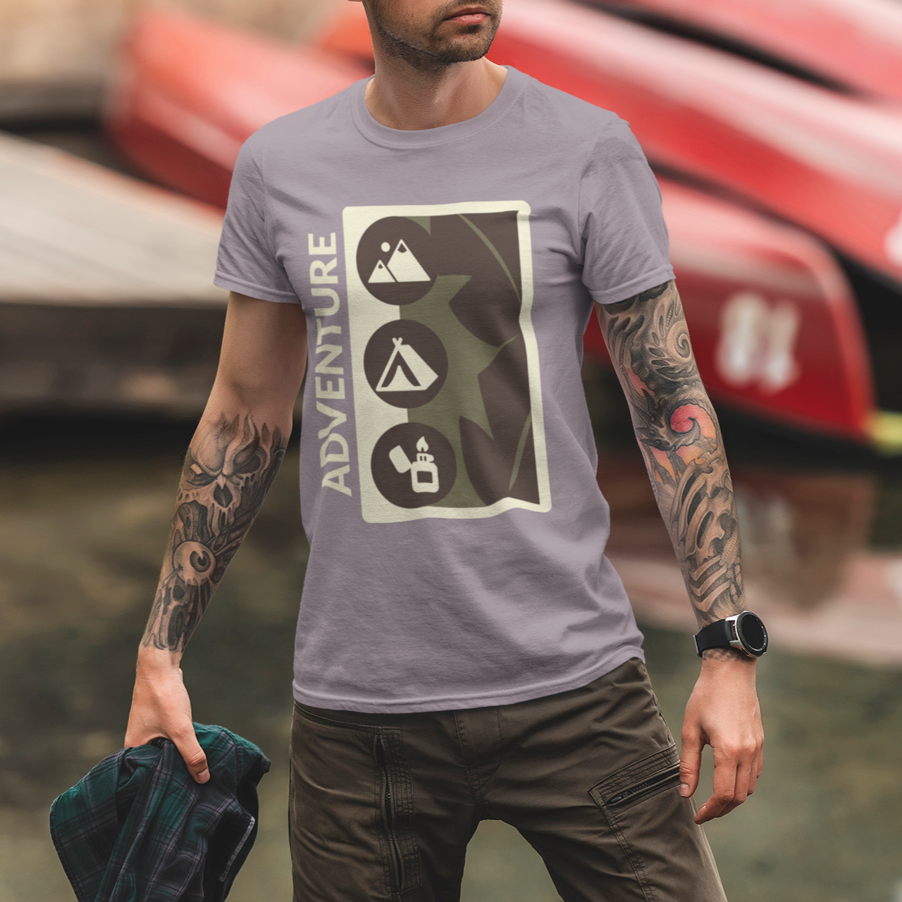 Adventure Camping T-Shirt - Unisex Outdoor Hiking Tee for Nature Lovers