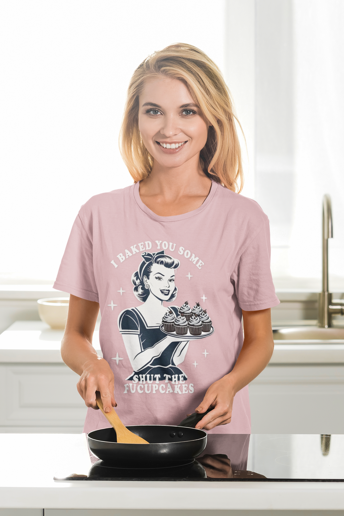 Retro Baking Humor T-Shirt - Funny Kitchen Gift for Bakers & Cooking Enthusiasts