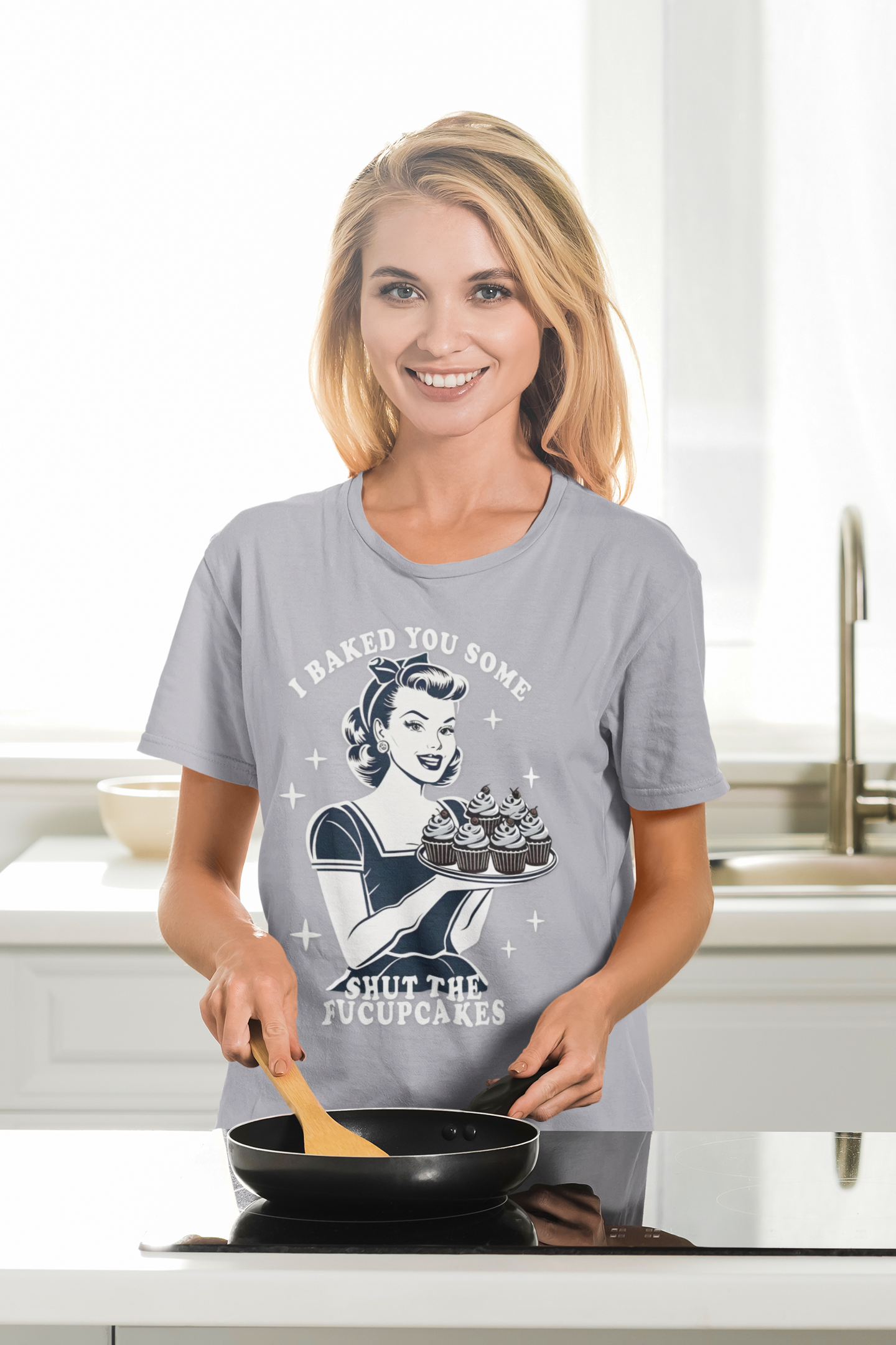Retro Baking Humor T-Shirt - Funny Kitchen Gift for Bakers & Cooking Enthusiasts