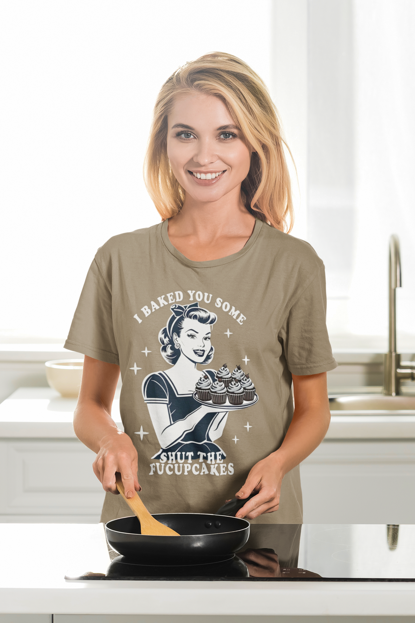 Retro Baking Humor T-Shirt - Funny Kitchen Gift for Bakers & Cooking Enthusiasts