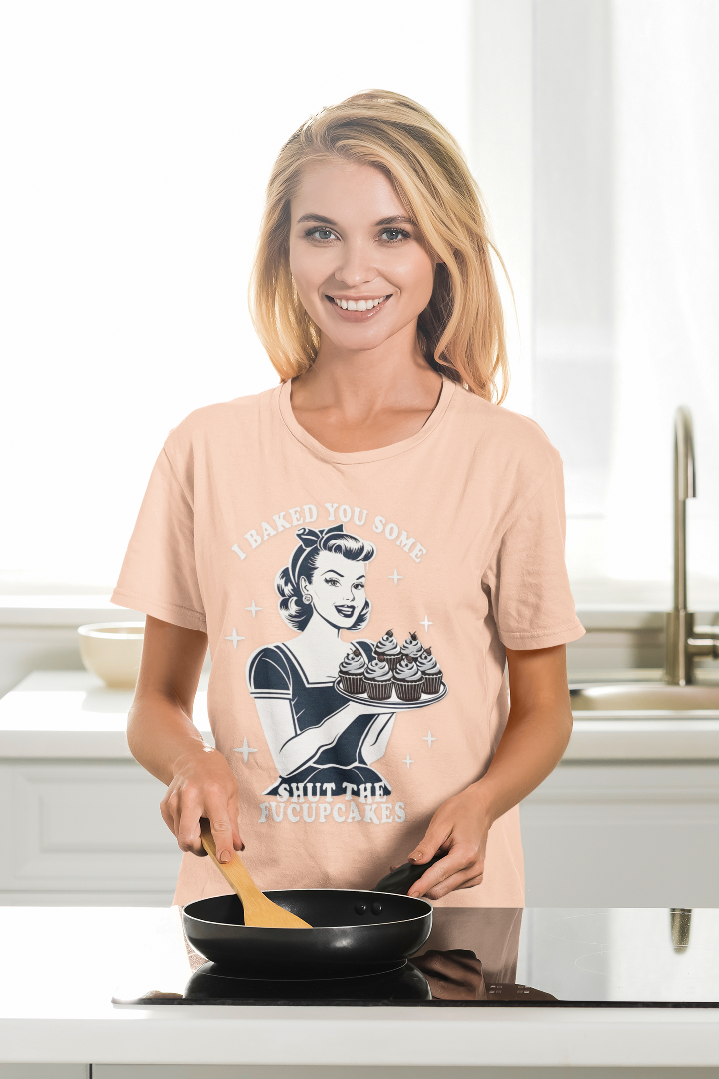 Retro Baking Humor T-Shirt - Funny Kitchen Gift for Bakers & Cooking Enthusiasts