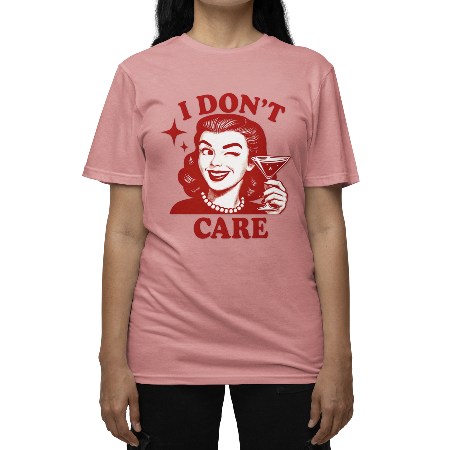 I Don't Care Retro Graphic T-Shirt – Unisex Vintage Style