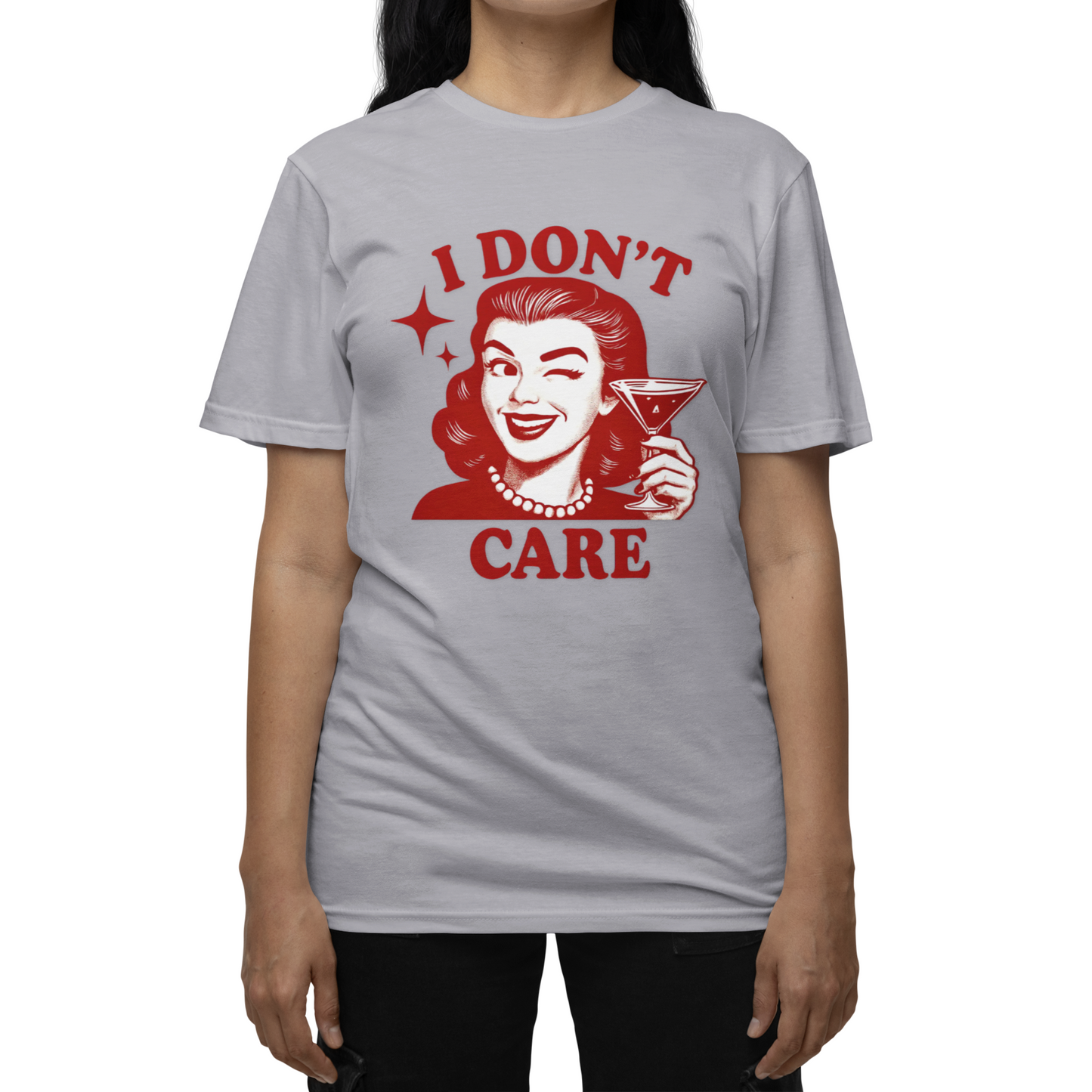 I Don't Care Retro Graphic T-Shirt – Unisex Vintage Style