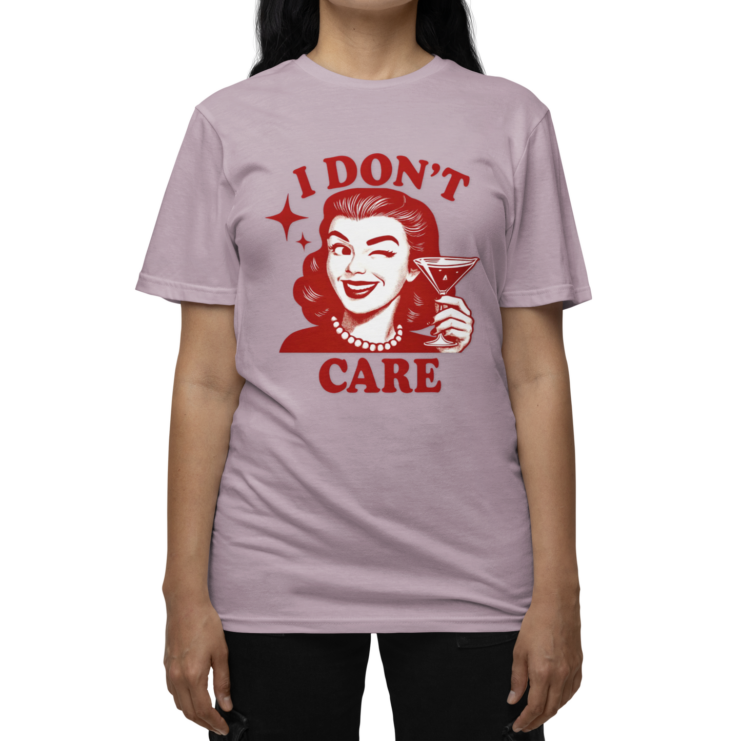 I Don't Care Retro Graphic T-Shirt – Unisex Vintage Style
