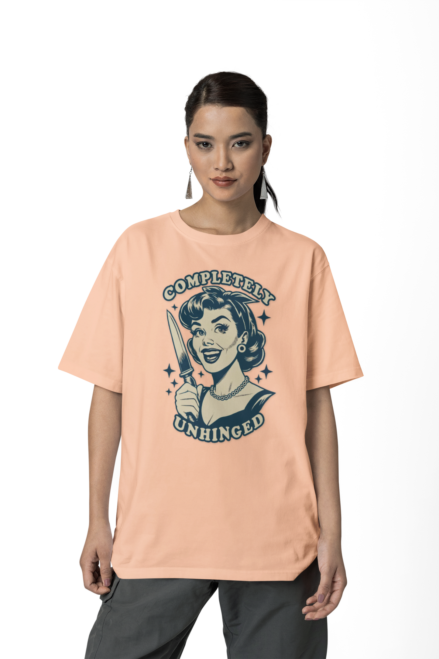 Completely Unhinged Graphic Tee - Funny Vintage Style T-Shirt
