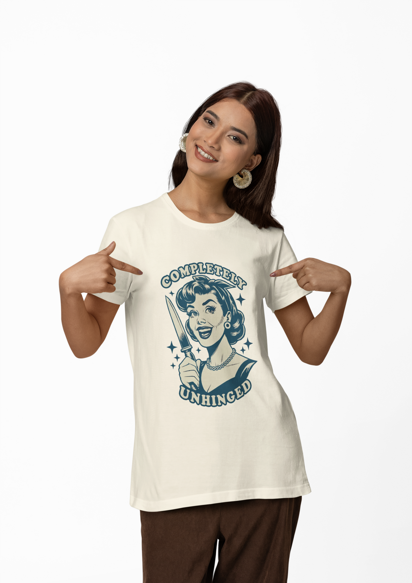Completely Unhinged Graphic Tee - Funny Vintage Style T-Shirt