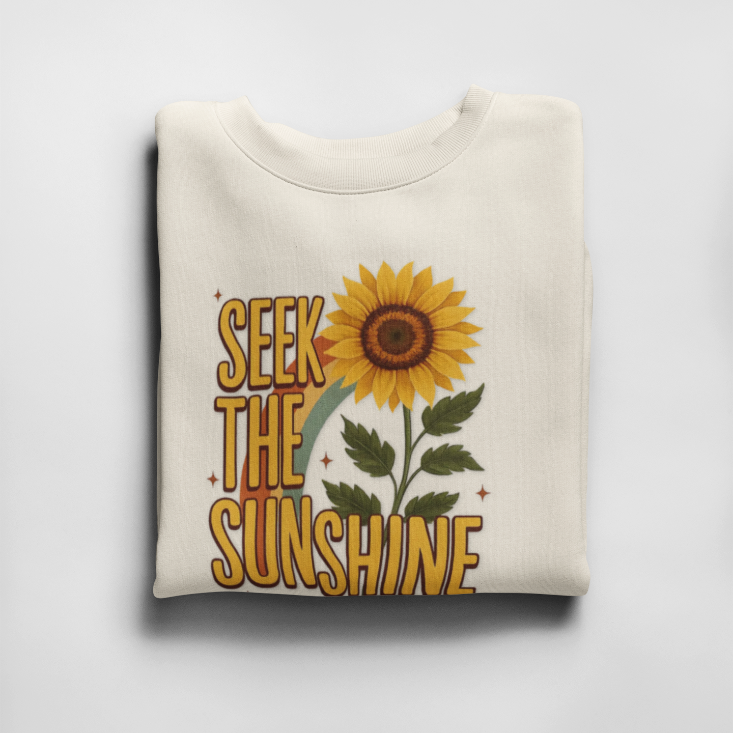 Sunflower Long Sleeve T-Shirt - Seek the Sunshine Boho Tee for Women