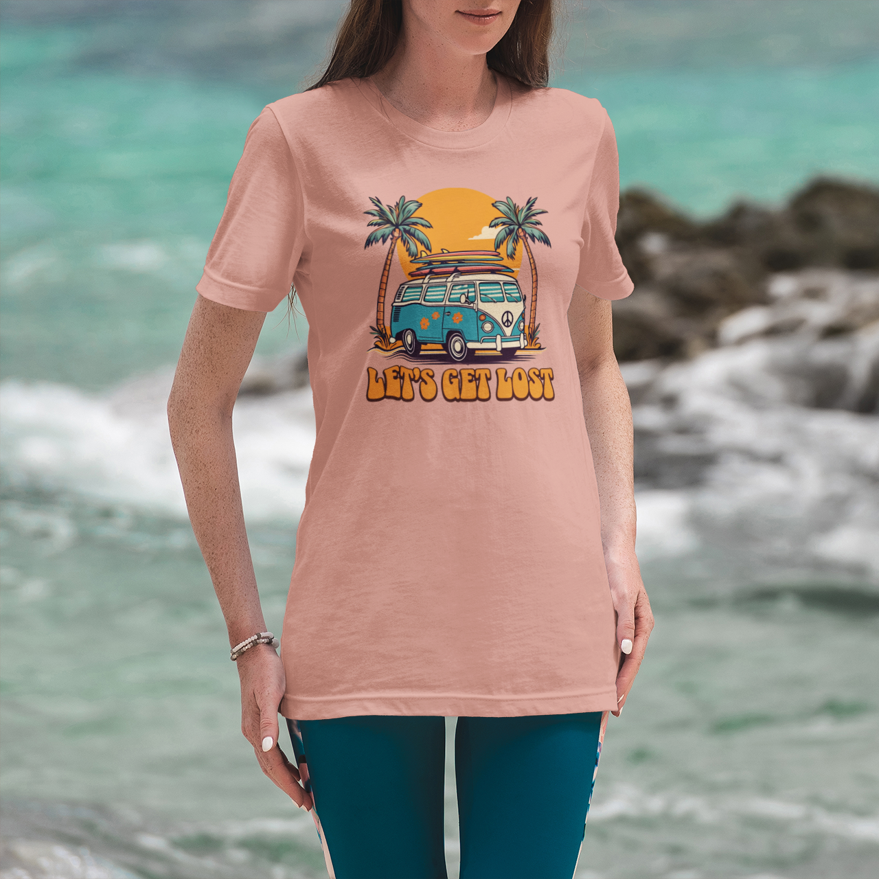 Let's Get Lost Retro Adventure Tee - Unisex Travel Shirt for Nature Lovers