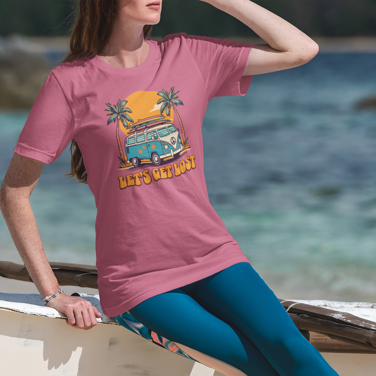 Let's Get Lost Retro Adventure Tee - Unisex Travel Shirt for Nature Lovers
