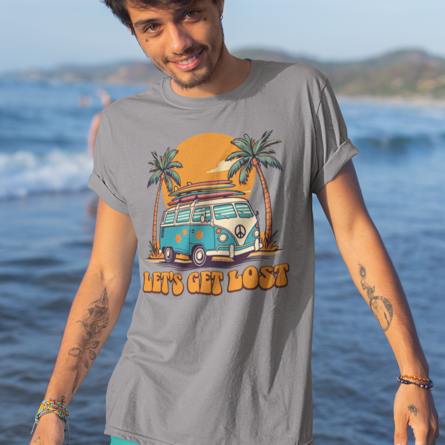 Let's Get Lost Retro Adventure Tee - Unisex Travel Shirt for Nature Lovers