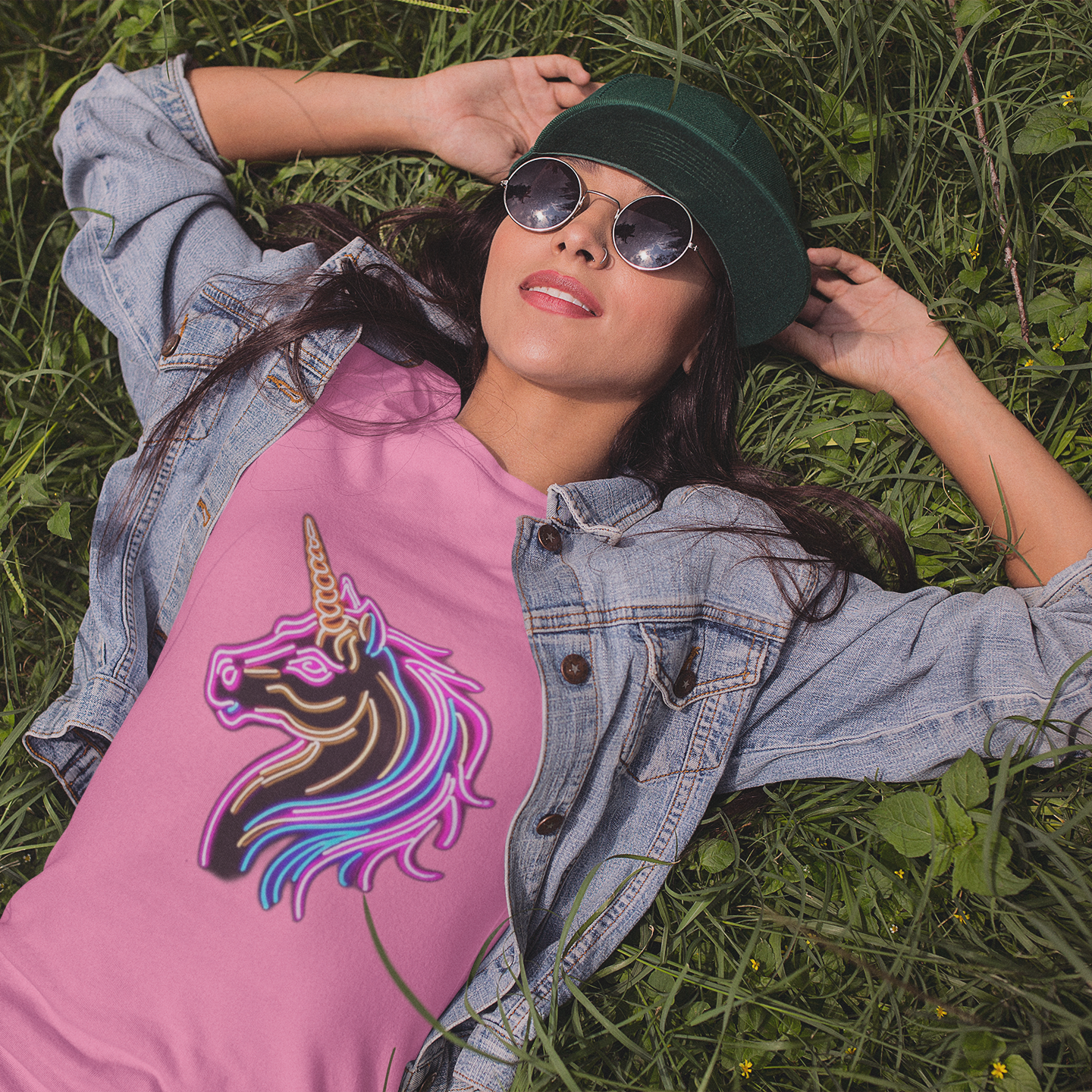 Unicorn Neon Graphic T-Shirt - Magical Tee for Festival & Everyday Wear