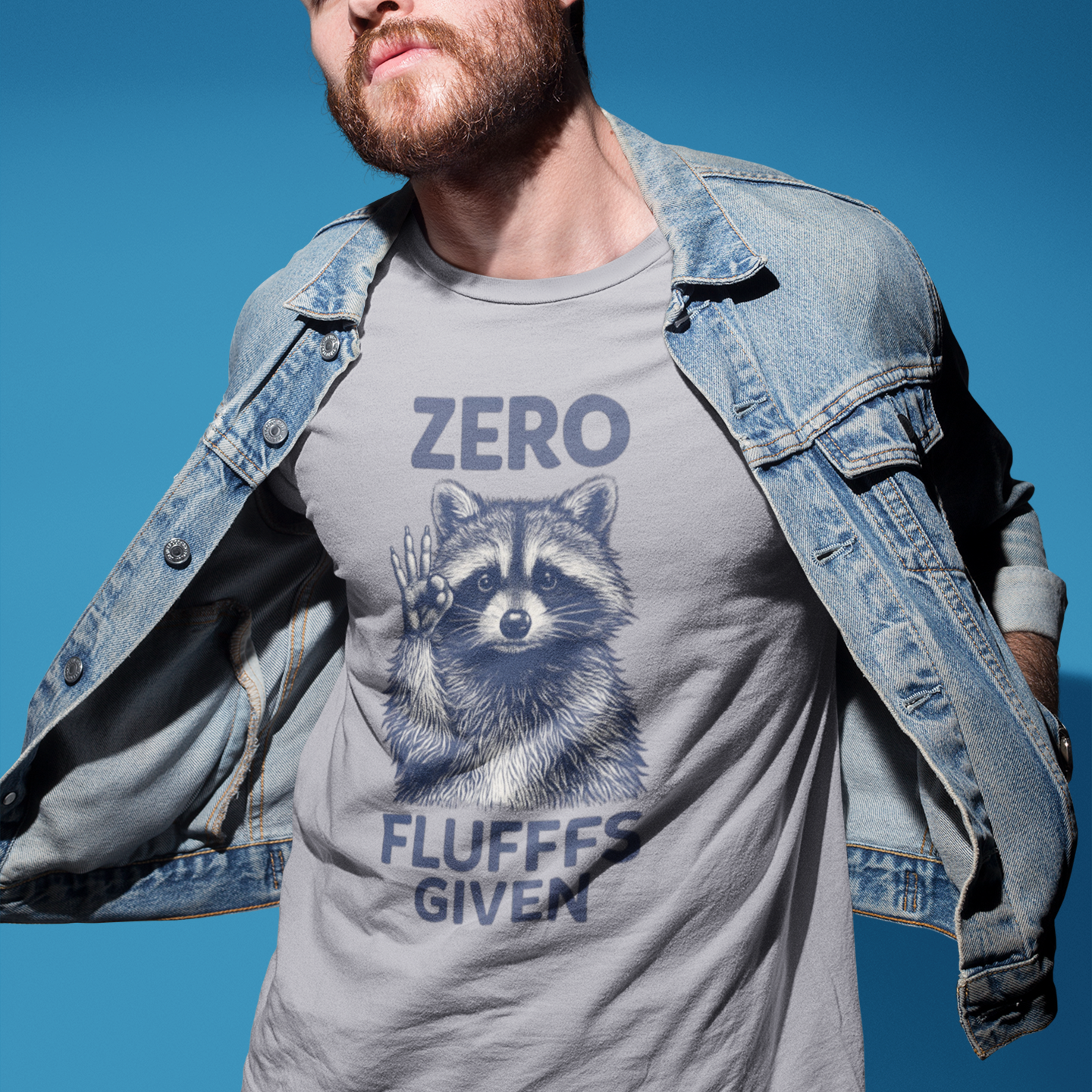 Zero Fluff Given Funny Raccoon T-Shirt - Humorous Animal Graphic Tee for Men & Women