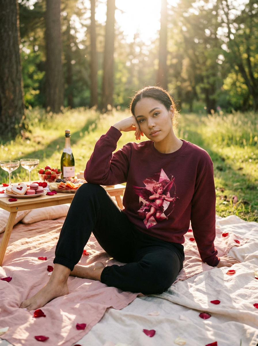 Cupid's Bow + Arrow - Love, Infiniti Unisex Crewneck Sweater