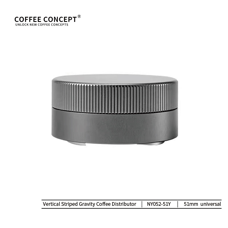 Vertical Striped Gravity Espresso Distributor - Stainless Steel Self-Leveling Tool 51/53/58mm From $16