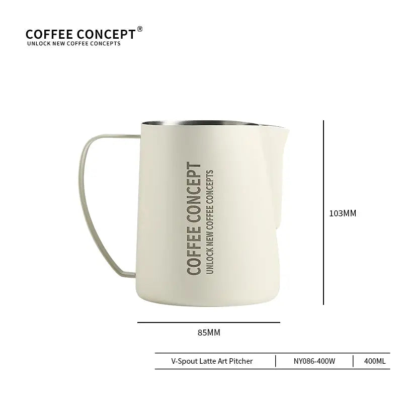 Pro Latte Art Pitcher - Eagle Beak Precision Spout 400ml/600ml, Advanced Patterns Under $25