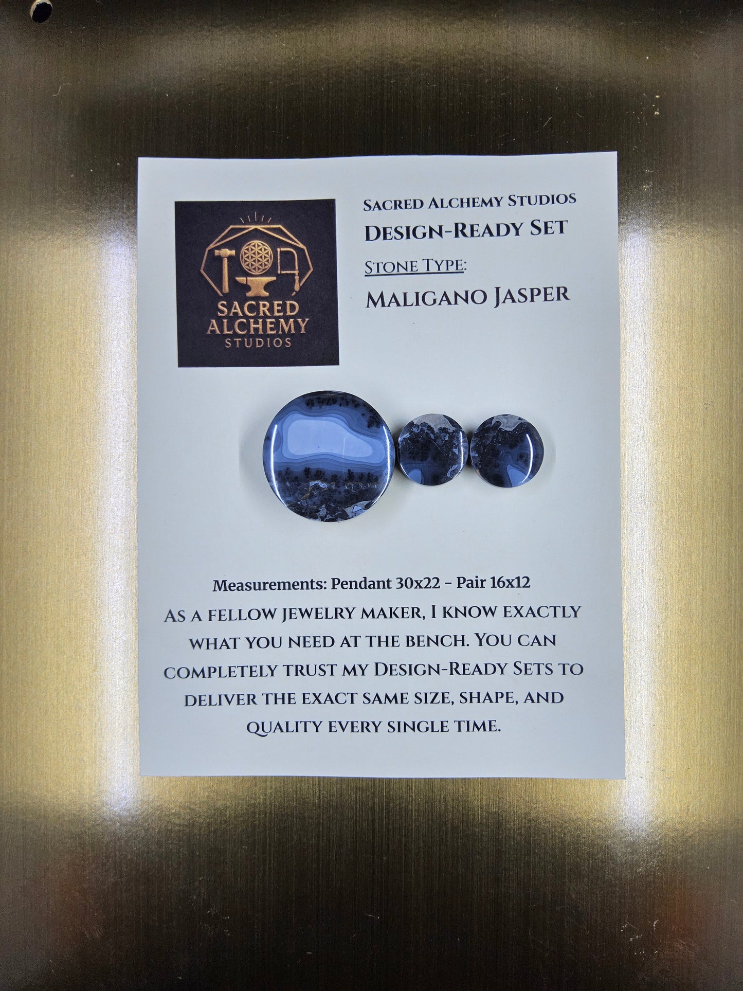 Circle Shape - Maligano Jasper - Design-Ready Set