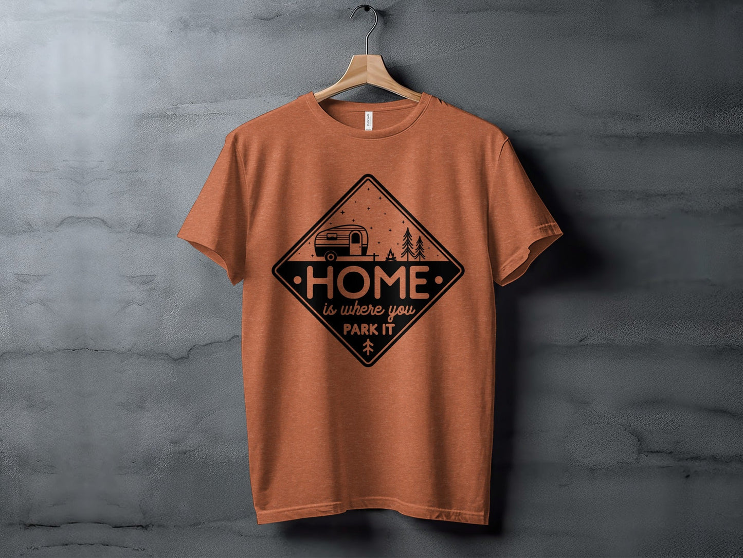Home Is Where You Park It Camping RV Adventure T-Shirt