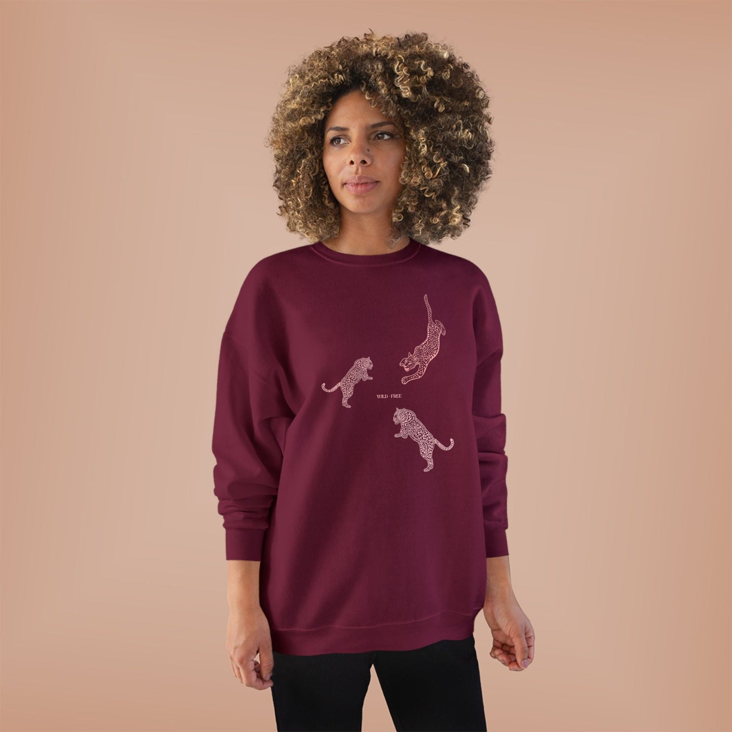 Bold CHEETAH Crewneck Sweatshirt, Wild + Free Women