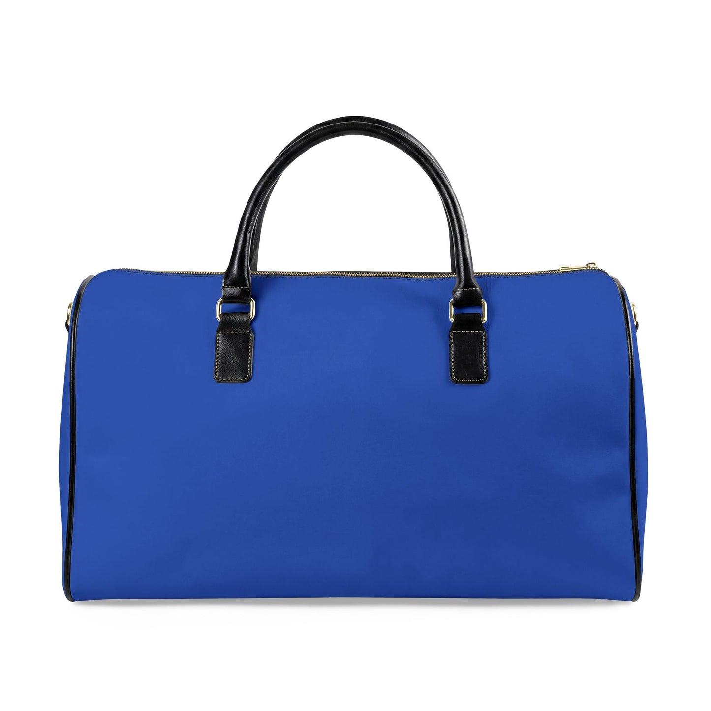 Paris Je T'aime Leather Weekender Bag — Colbalt Blue Travel Duffle