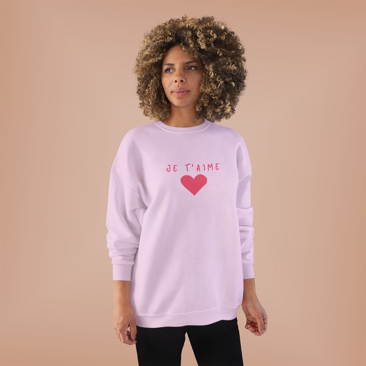Cute Graphic Sweatshirt,  'Je T'aime'