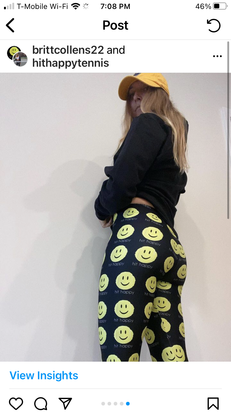 Hit Happy Tennis - Women's Capri Leggings