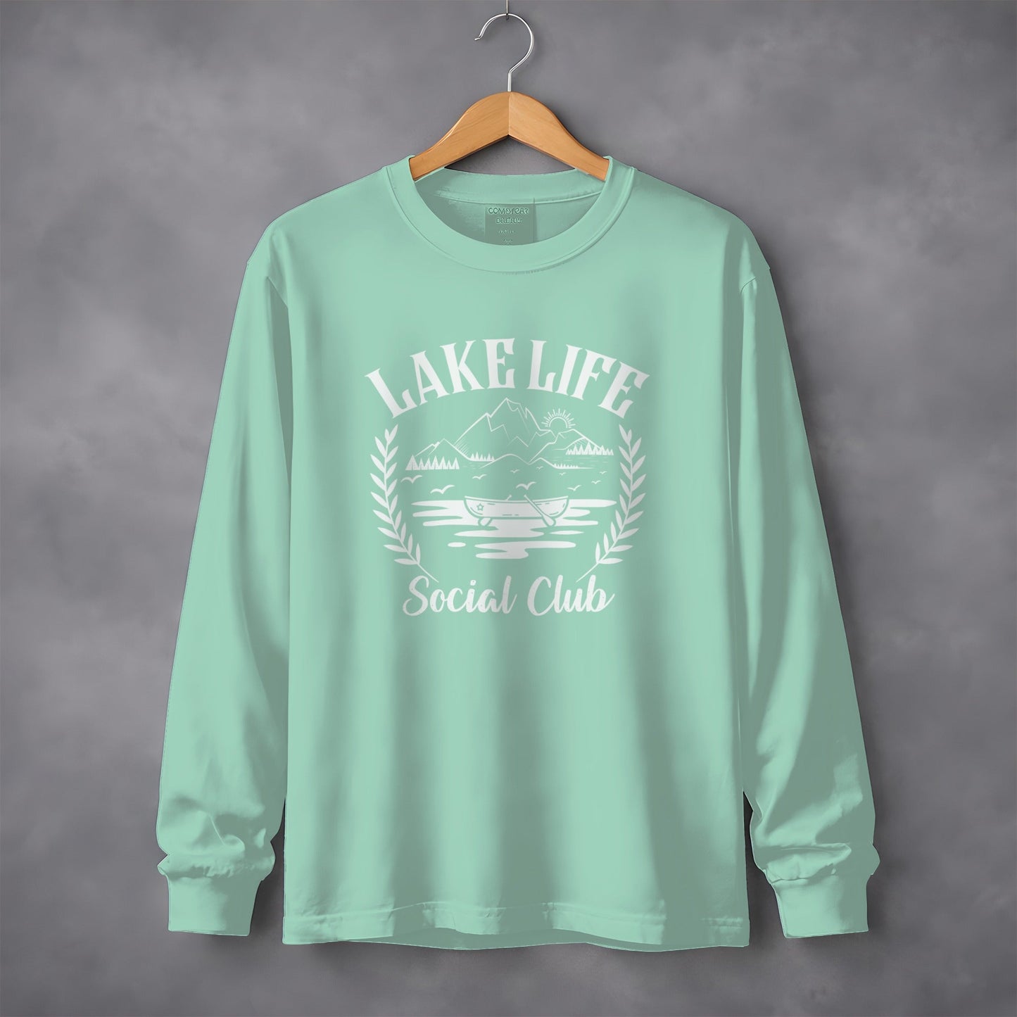 Lake Life Social Club Outdoors Activity Graphic Long Sleeve T-Shirt