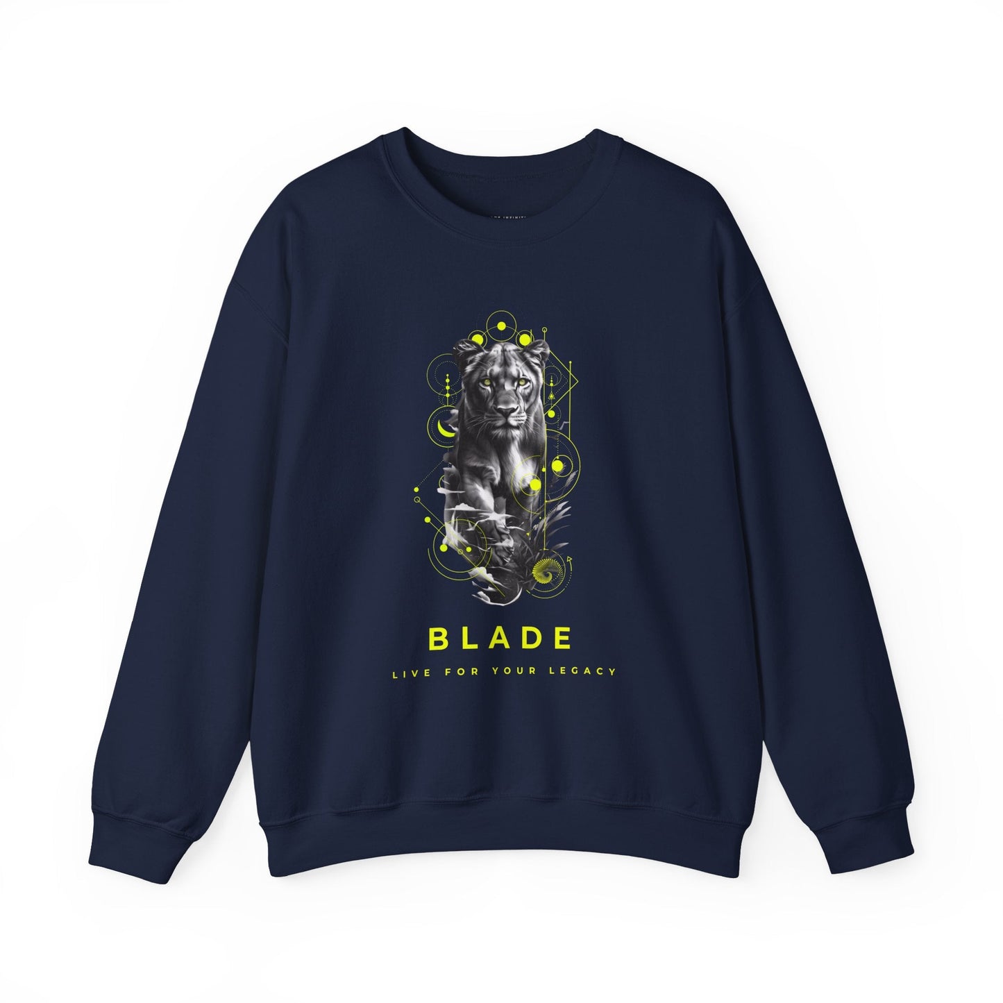 Geometric Reign Panther Unisex Crewneck Sweater