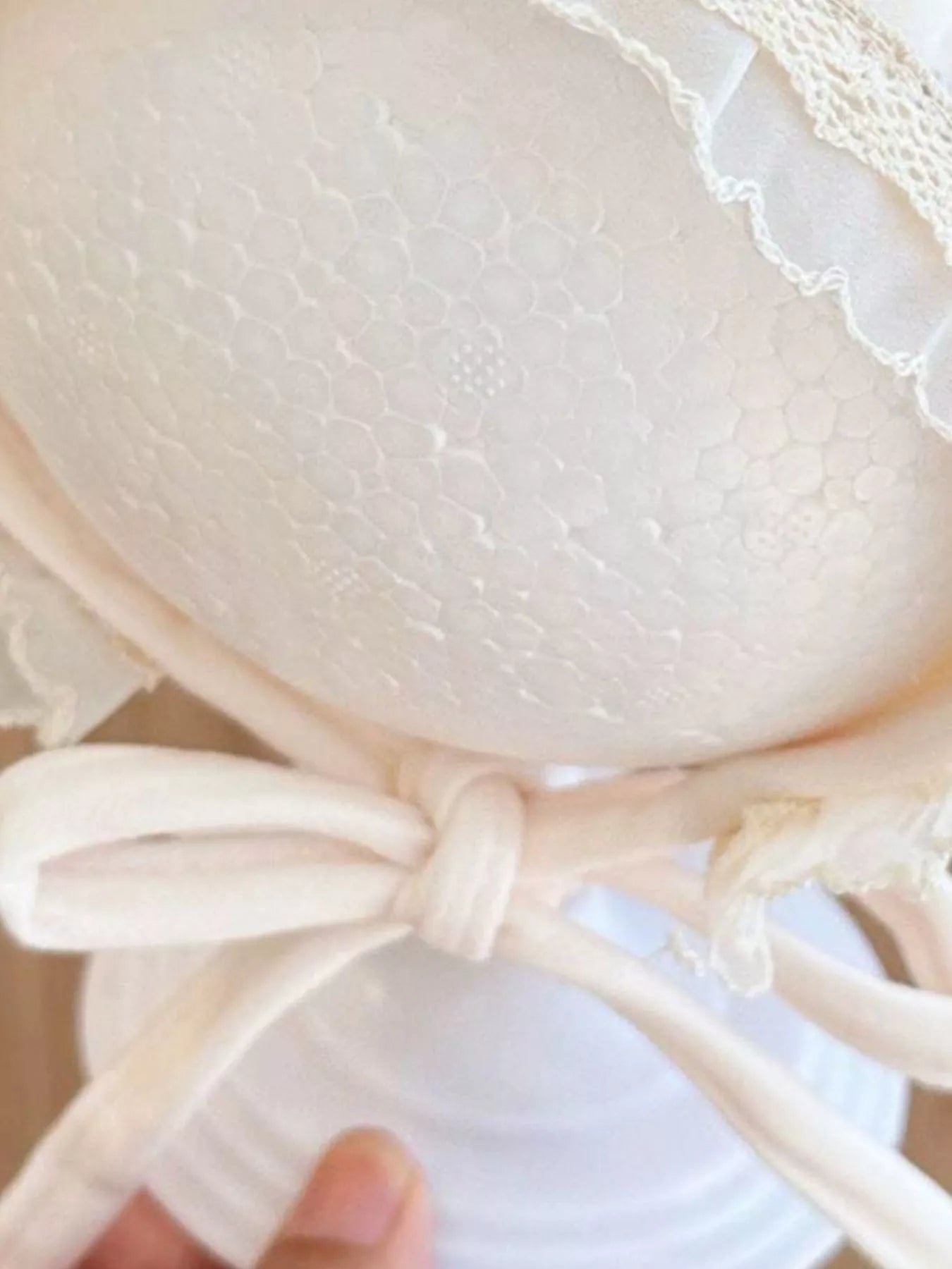 Children's Lace Detail Cute Bowknot Hat