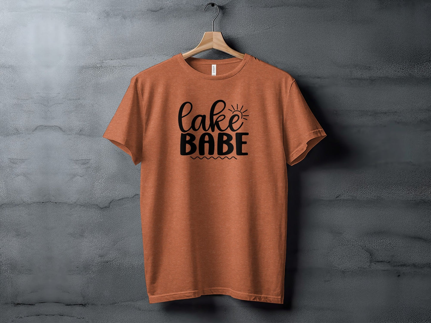 Lake Babe with Sun Design Fun Summer Vacation T-Shirt