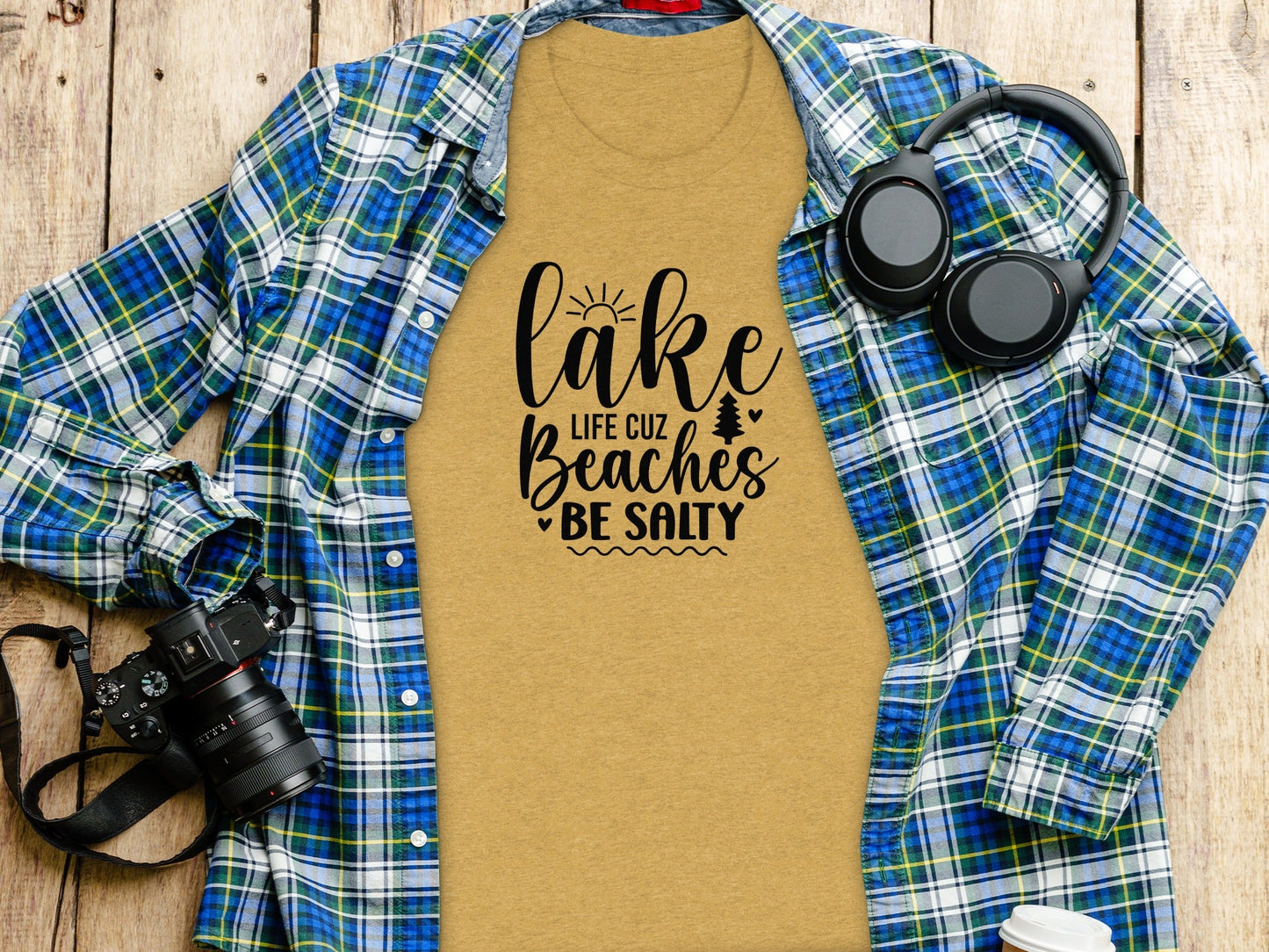 Lake Life Cuz Beaches Be Salty Design For Beach Lovers T-Shirt