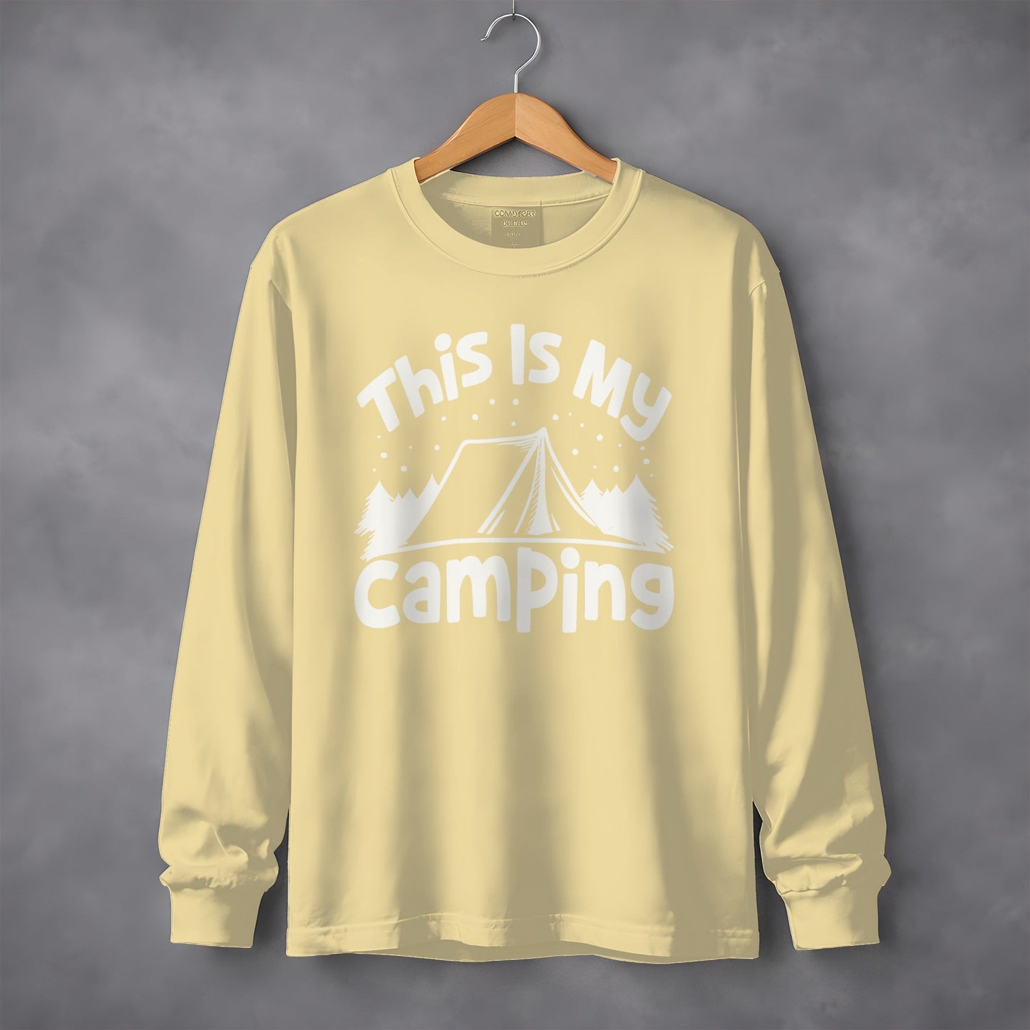 This Is My Camping Tent Vacation Adventure Outside Nature Long Sleeve T-Shirt