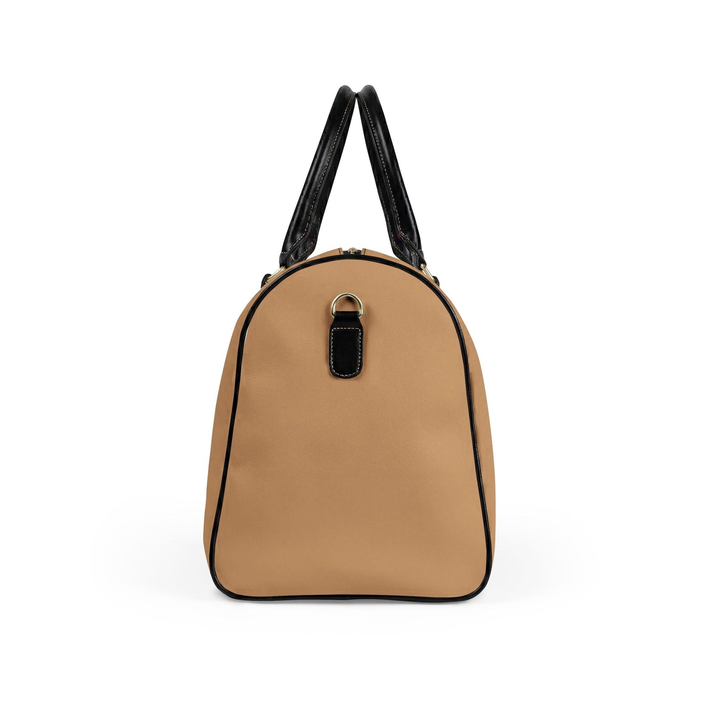 Paris Je T'aime Leather Weekender Bag — Deluxe Stripped Travel Duffle