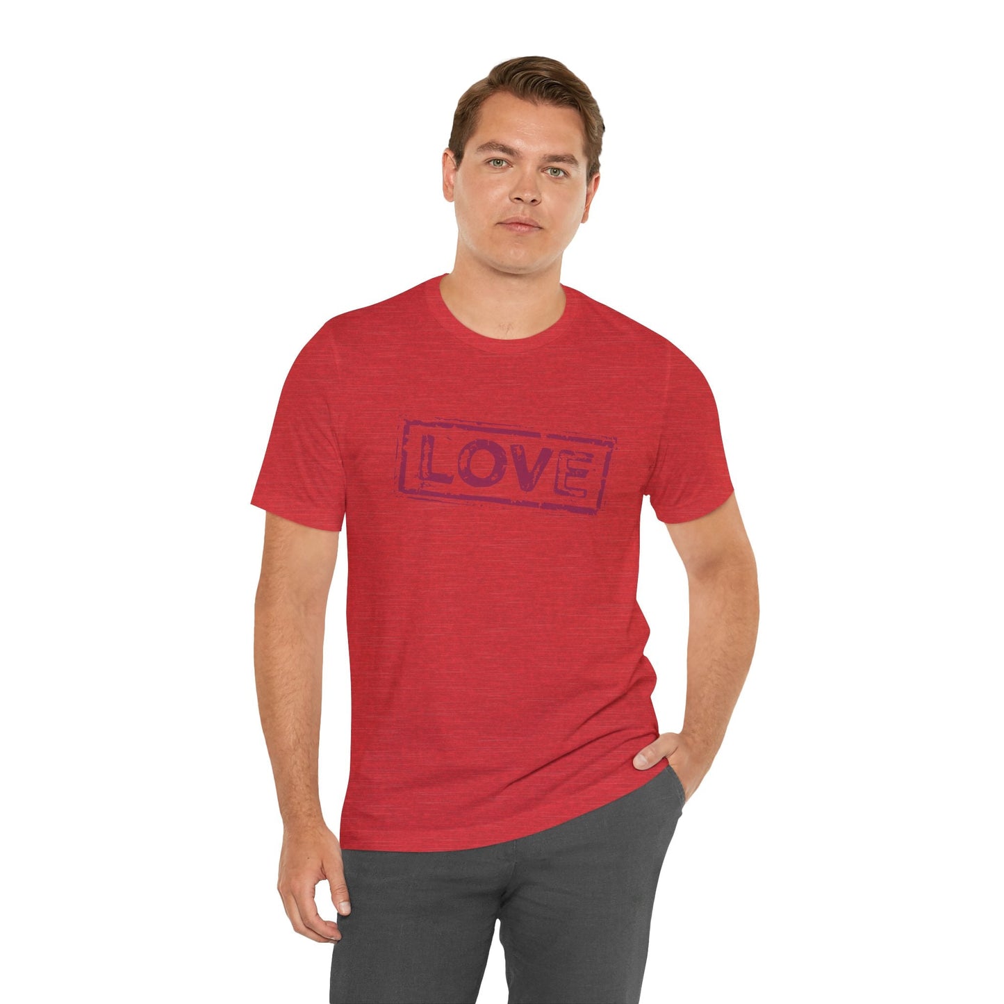 Love T-Shirt - Vintage Distressed Heart Graphic Tee
