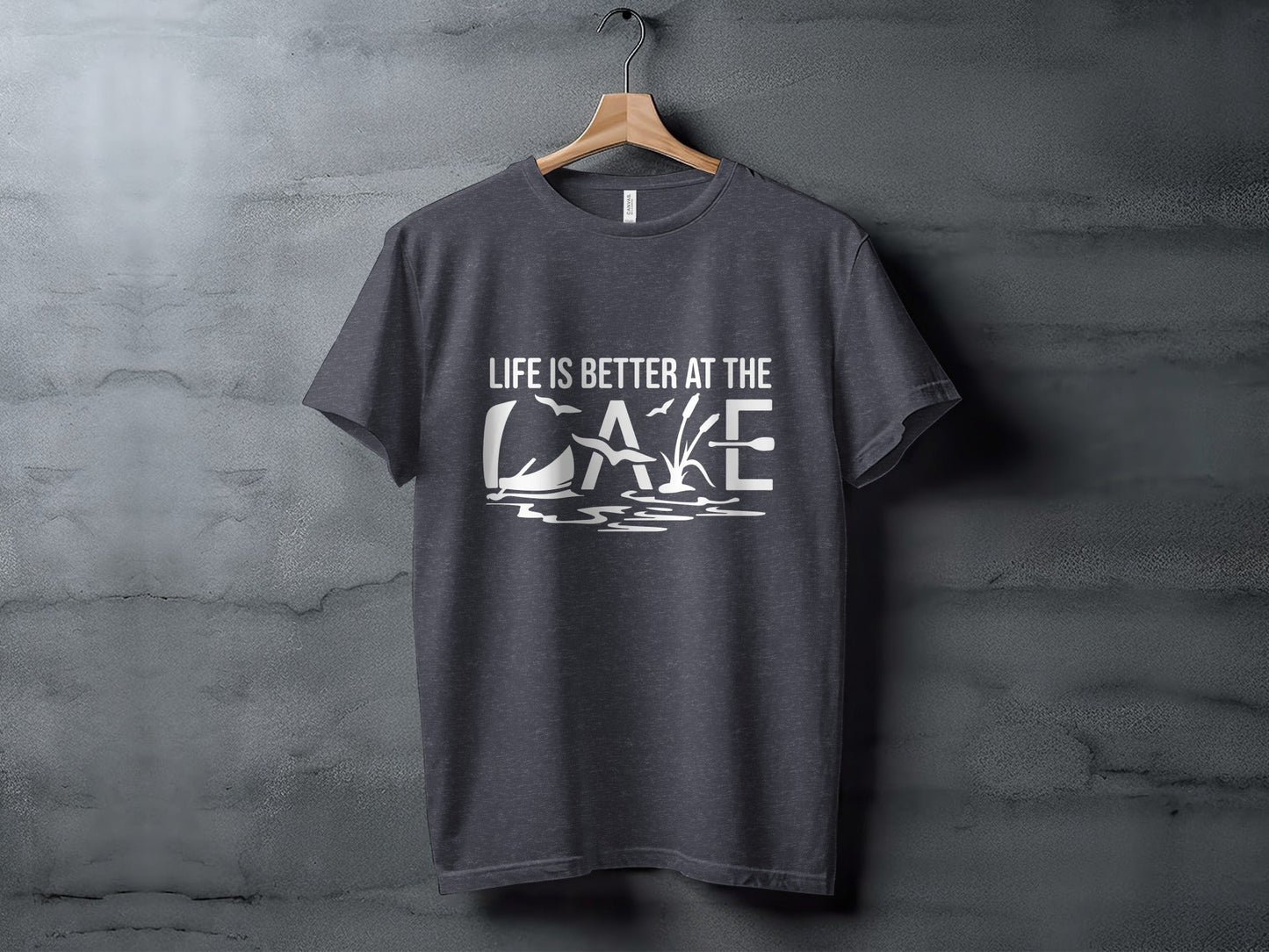 Life Is Better At The Lake Design Graphic Tee T-Shirt