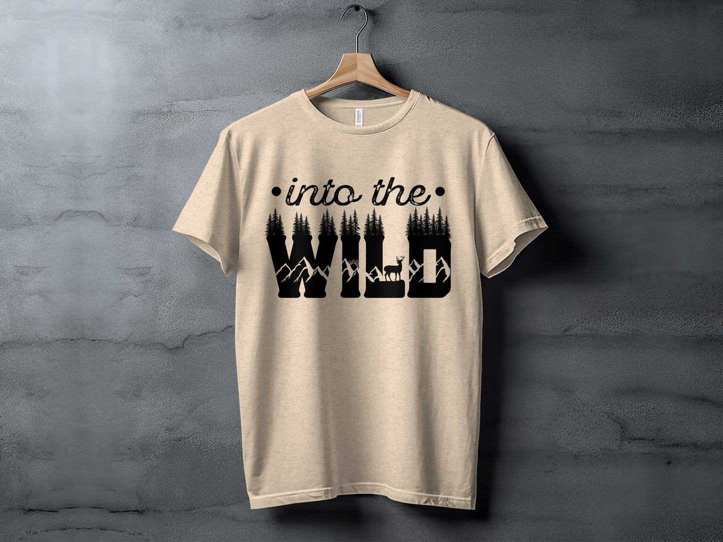 Into The Wild Outdoor Adventure Nature Inspired Graphic T-Shirt