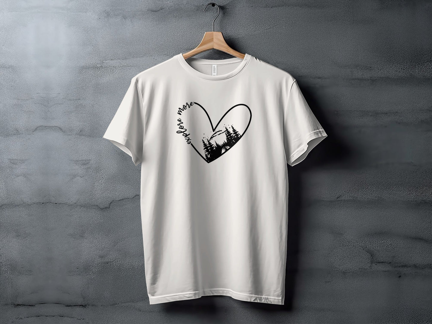 Explore More In Nature Heart Forest Camping T-Shirt