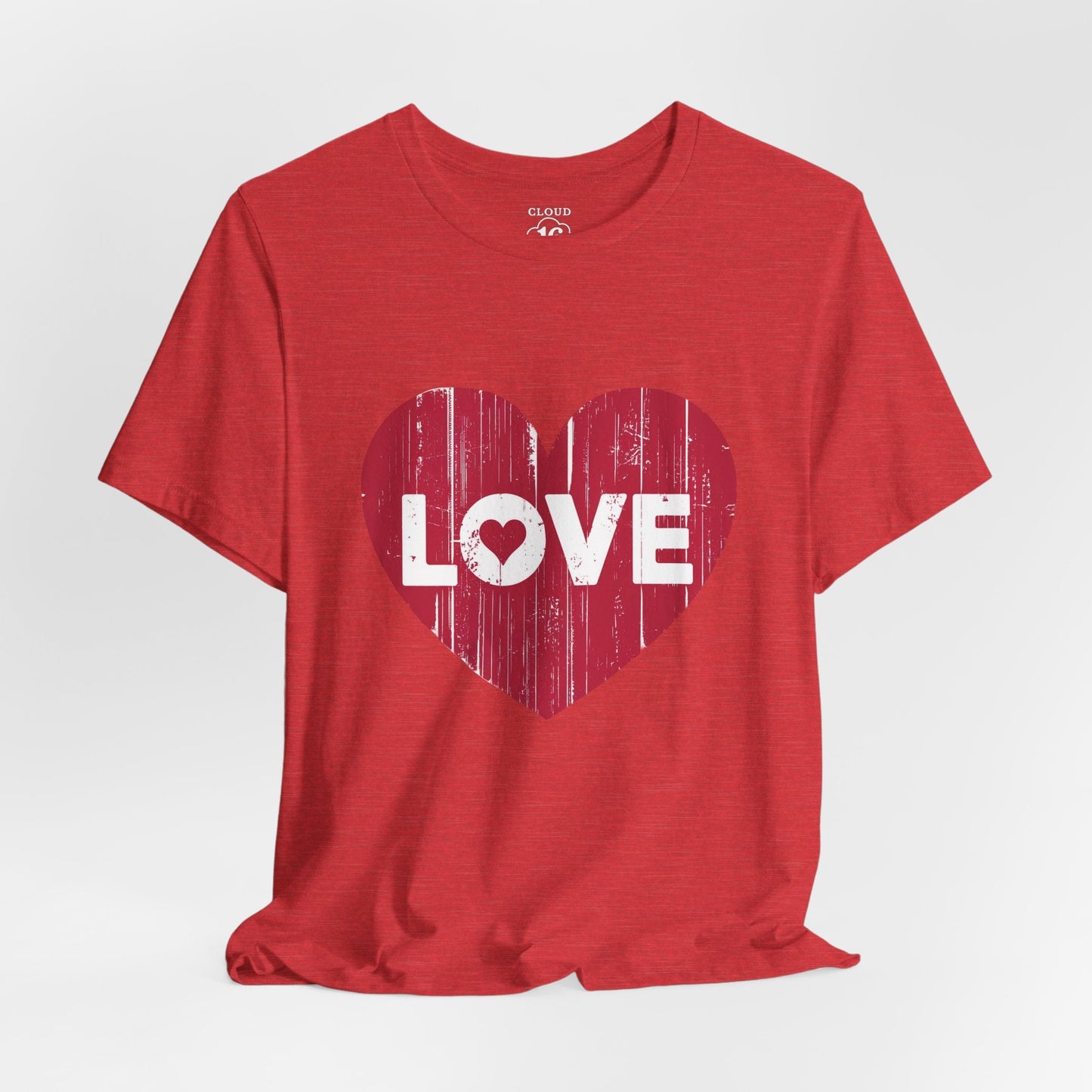 Love T-Shirt - Vintage Distressed Heart Graphic Tee