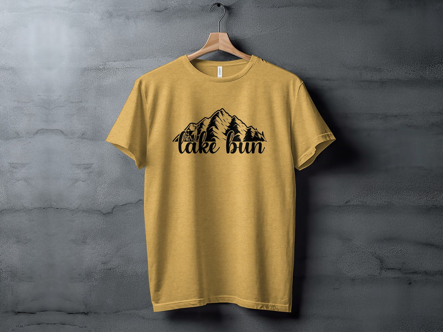 Lake Bun Mountains Nature Lover Graphic Design T-Shirt
