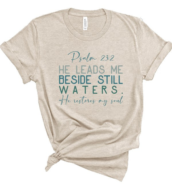 Psalm 23 2 He Leads Me