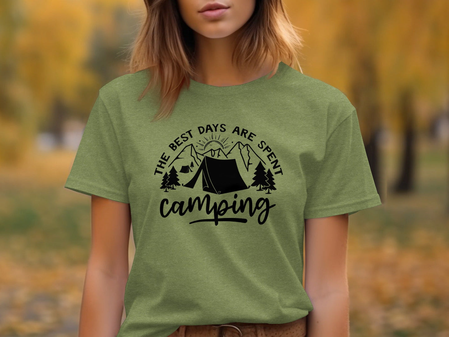 The Best Days Are Spent Camping Outdoor Adventure T-Shirt
