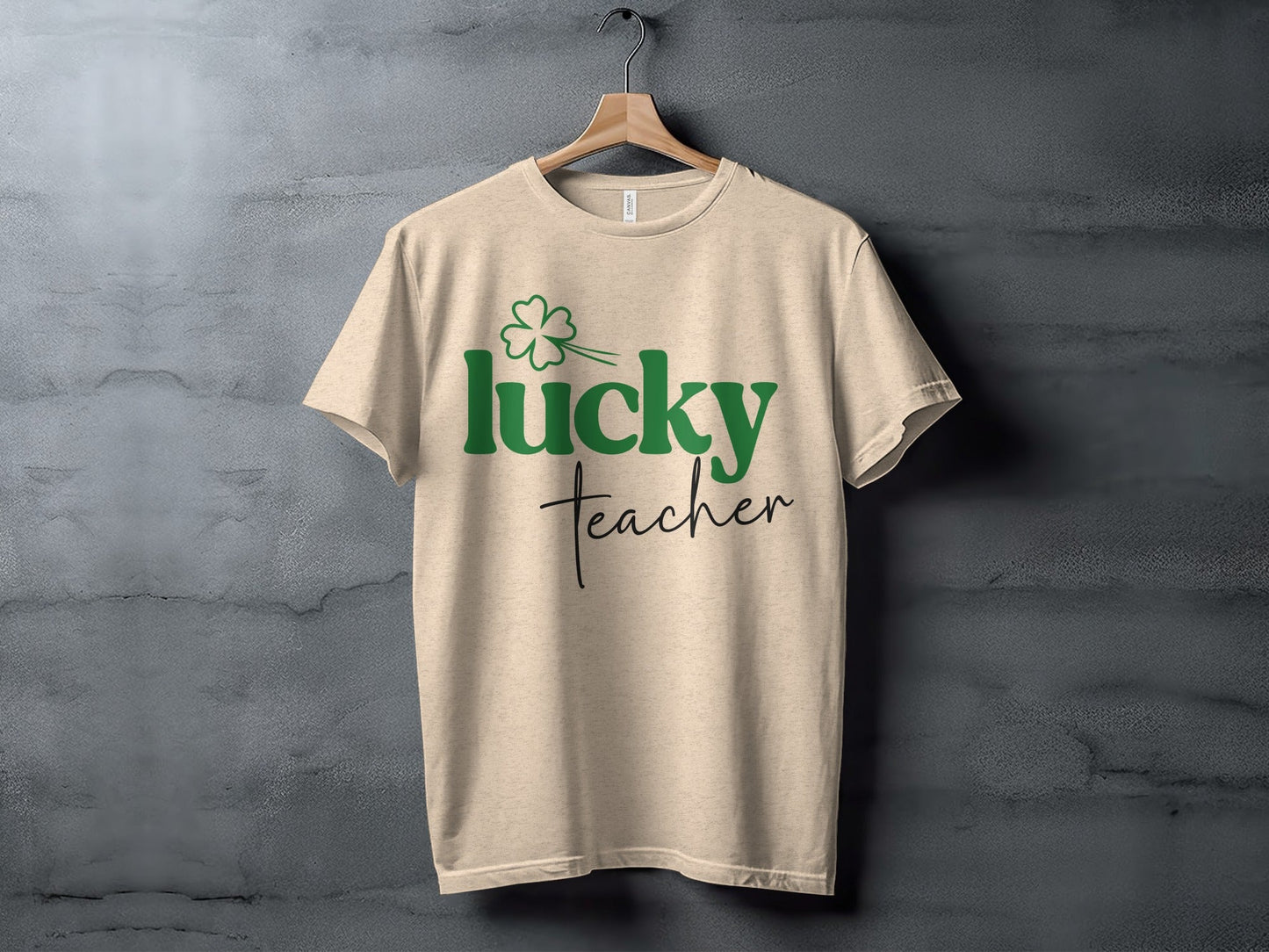 Lucky Teacher Saint Patricks Day Design Graphic T-Shirt