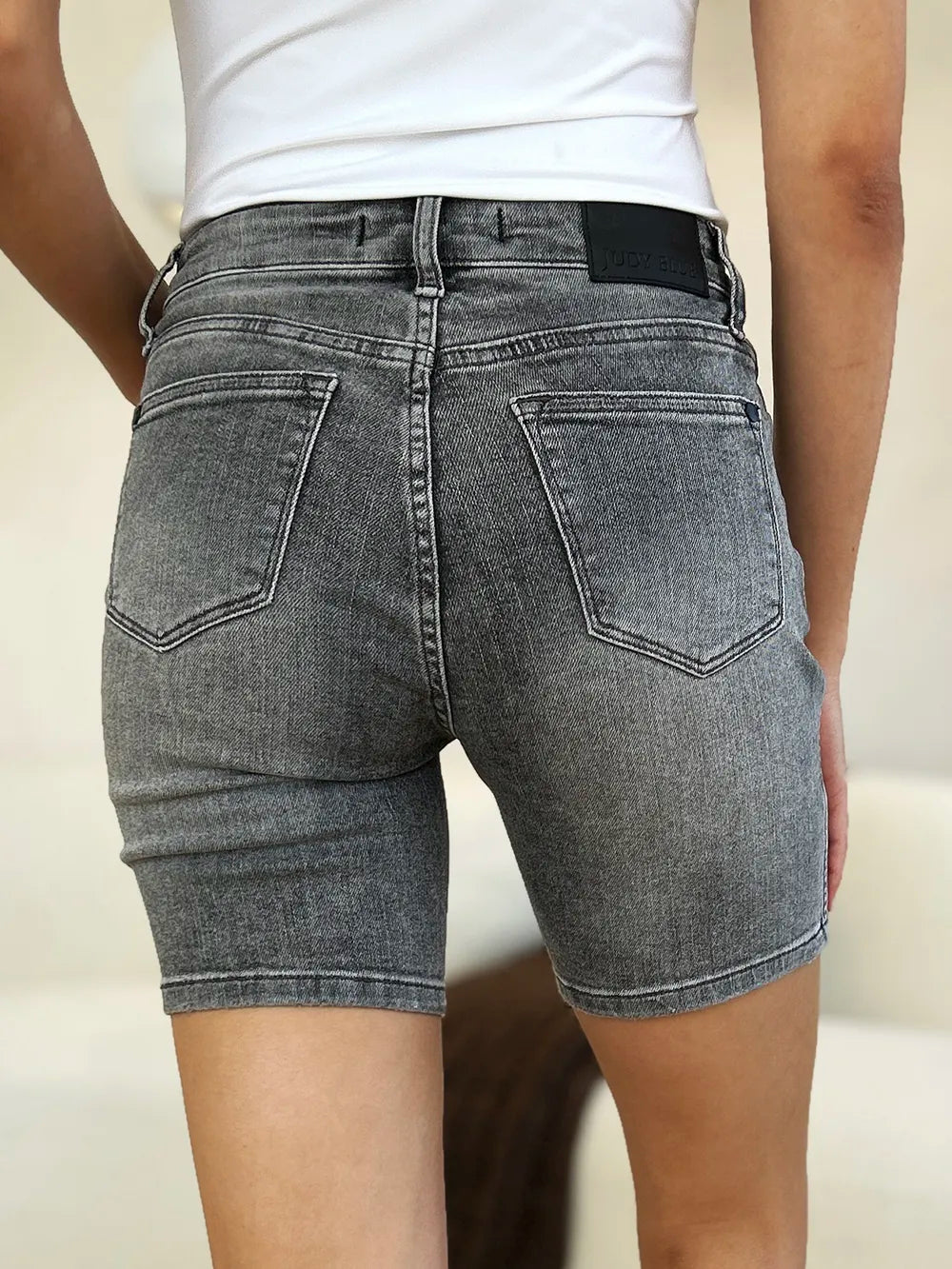 Judy Blue High Waist Washed Denim Shorts