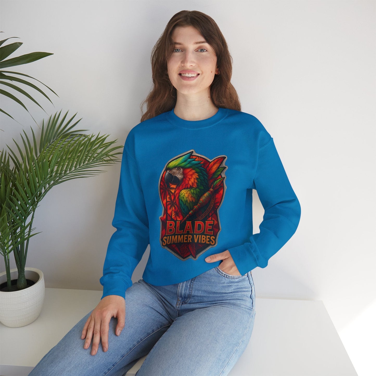Aztec Parrot Unisex Crewneck Sweater