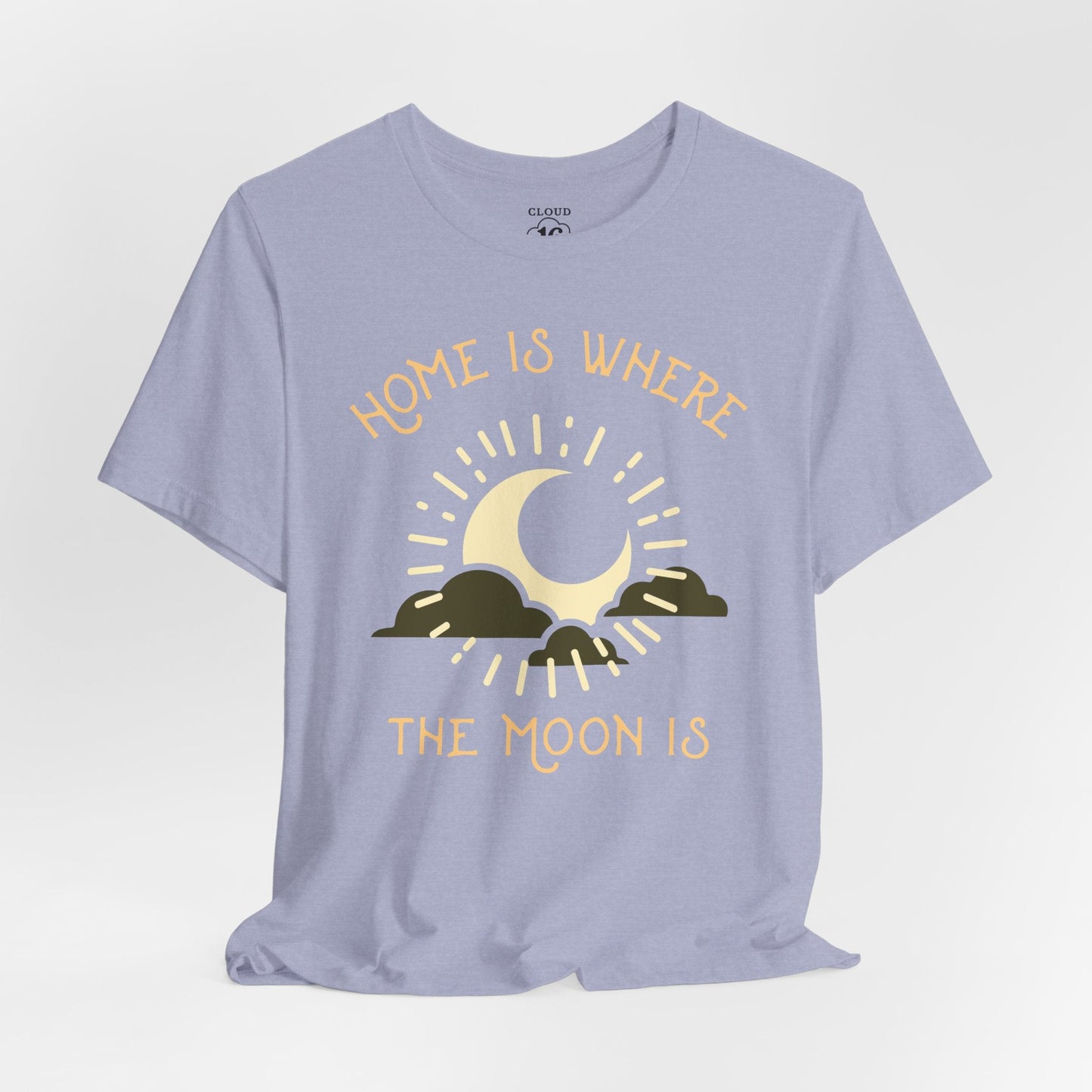 Home is Where the Moon Is - Unisex Astronomy T-Shirt - Moon Phase Tee