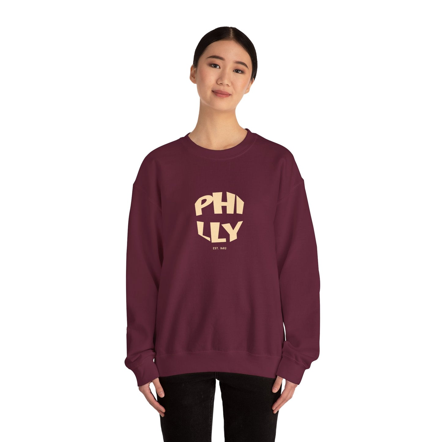Cool PHILLY Crewneck Sweatshirt,  Philadelphia Apparel