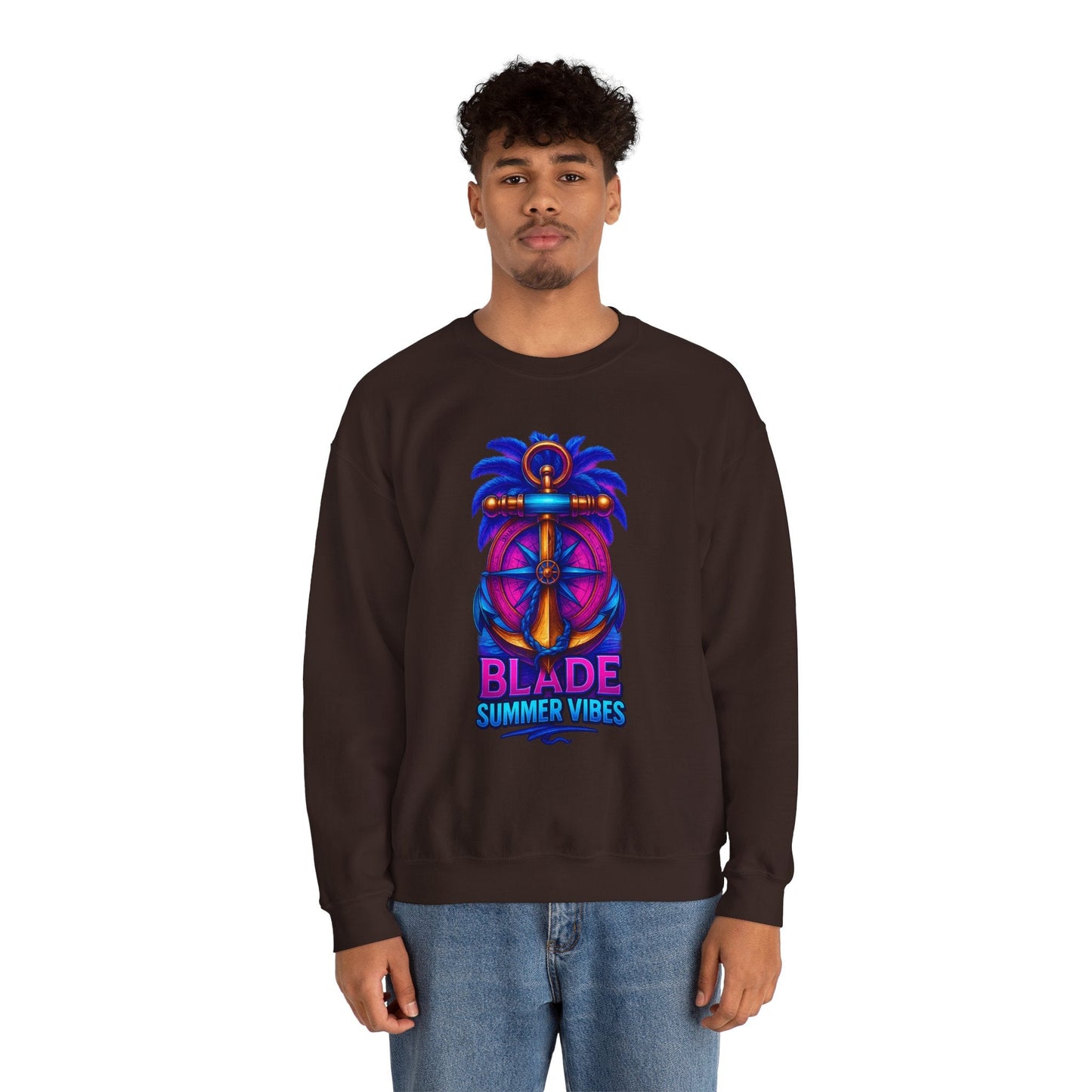Anchor Compass Unisex Crewneck Sweater
