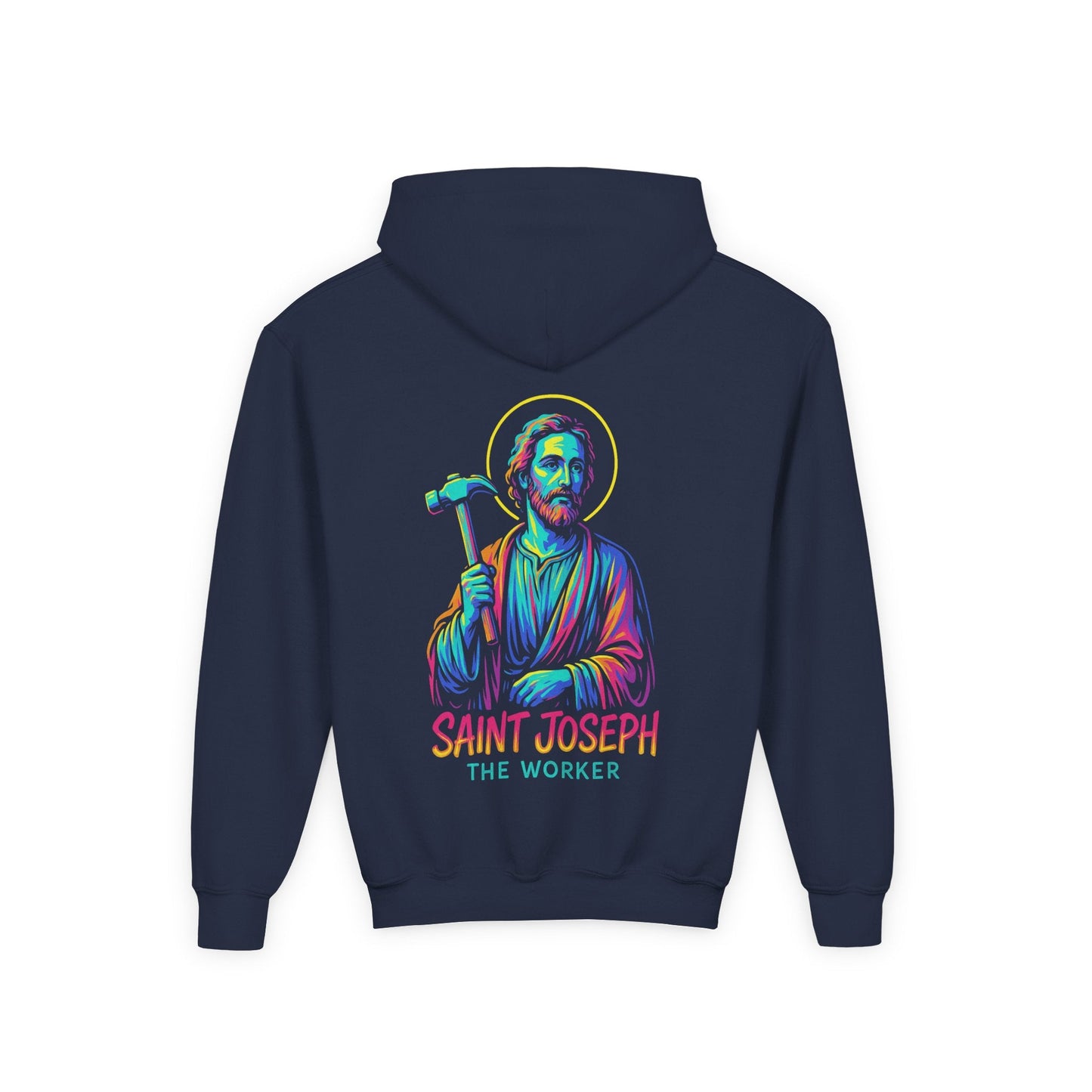 St. Joseph the Worker | Kids Catholic Hoodie | Faith & Grit