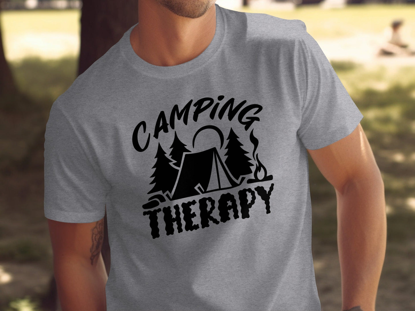 Camping Therapy Nature Adventure Outdoor Camping T-Shirt