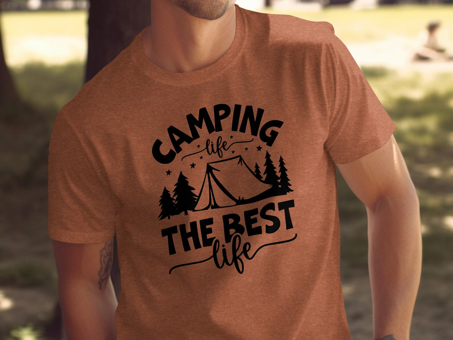 Camping Life The Best Life Outdoor Adventure T-Shirt
