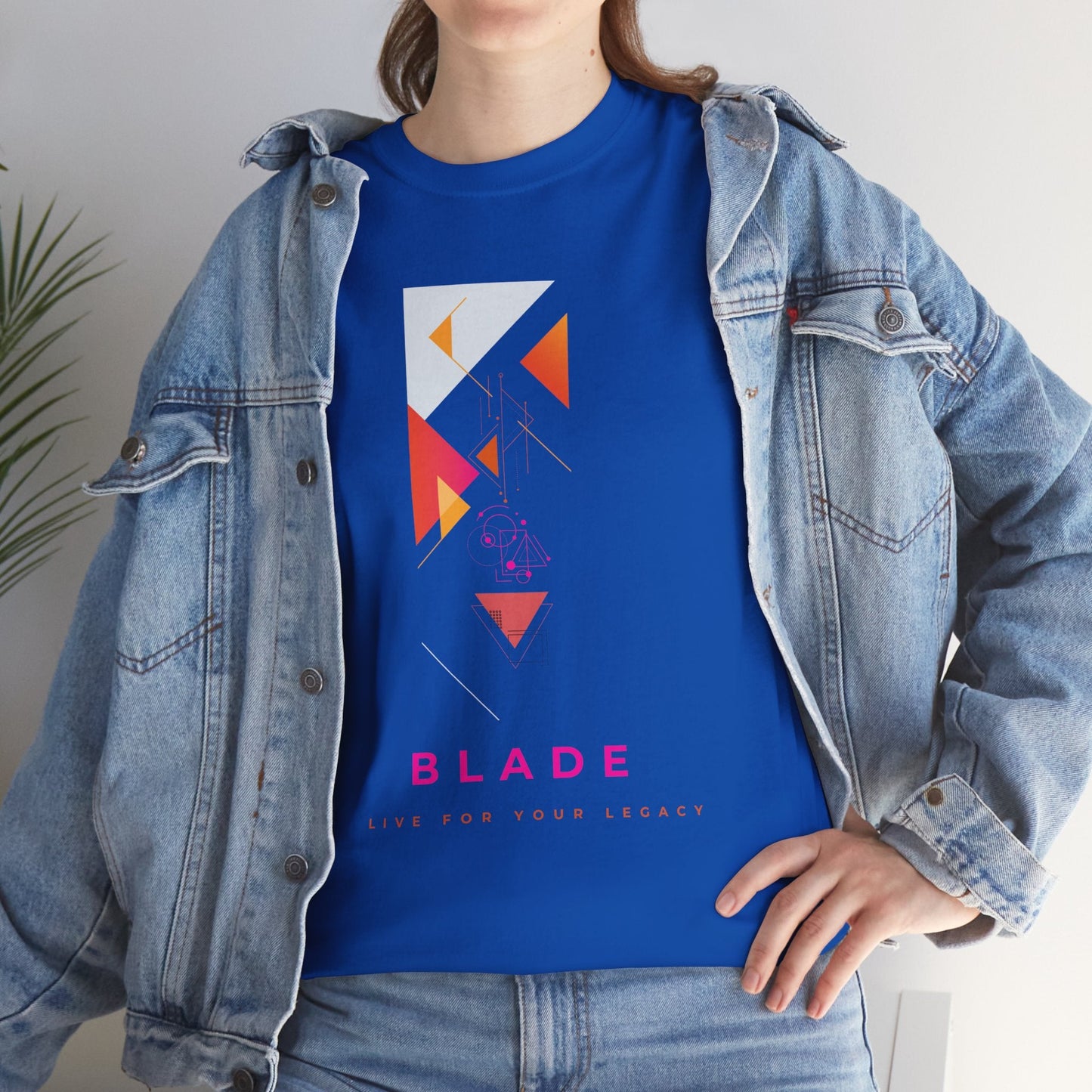 Geometric Odyssey  Pink/Orange T-Shirt